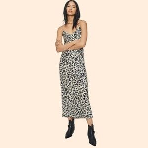Anine Bing Rosemary Silk Slip Maxi Dress
